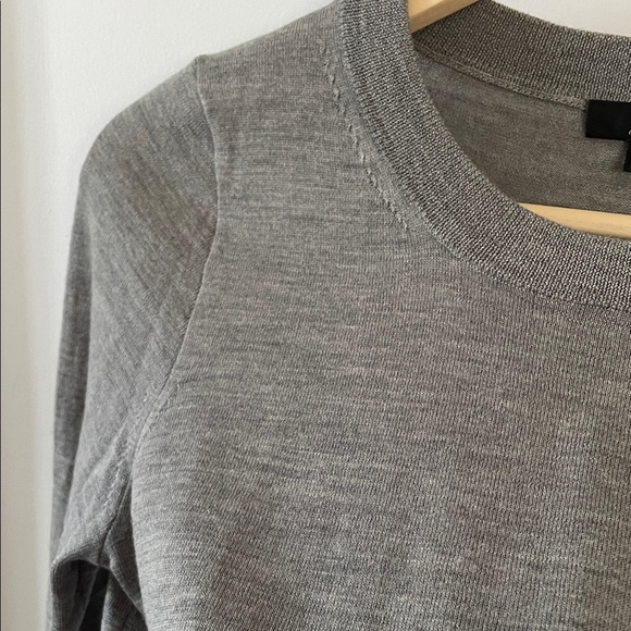 J. Crew Classic Gray Crew Neck Sweater women size small - Picture 3 of 5
